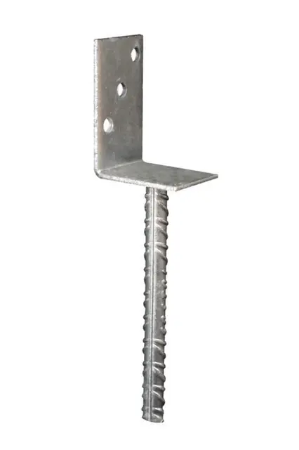 Pfostenanker L-Form Steindolle