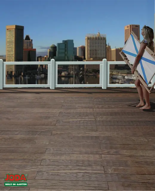 Dallas-Thermo-Esche Dachterrasse Foto-Joda
